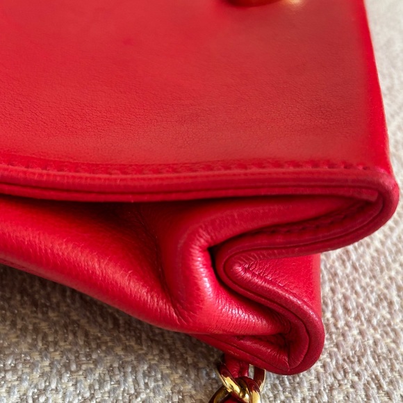 Authentic Chanel Vintage Rectangle Flap Tassel Handbag - Picture 9 of 12